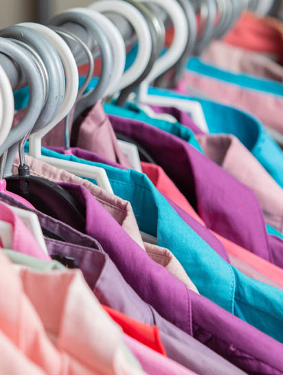 Clothing on Hangers